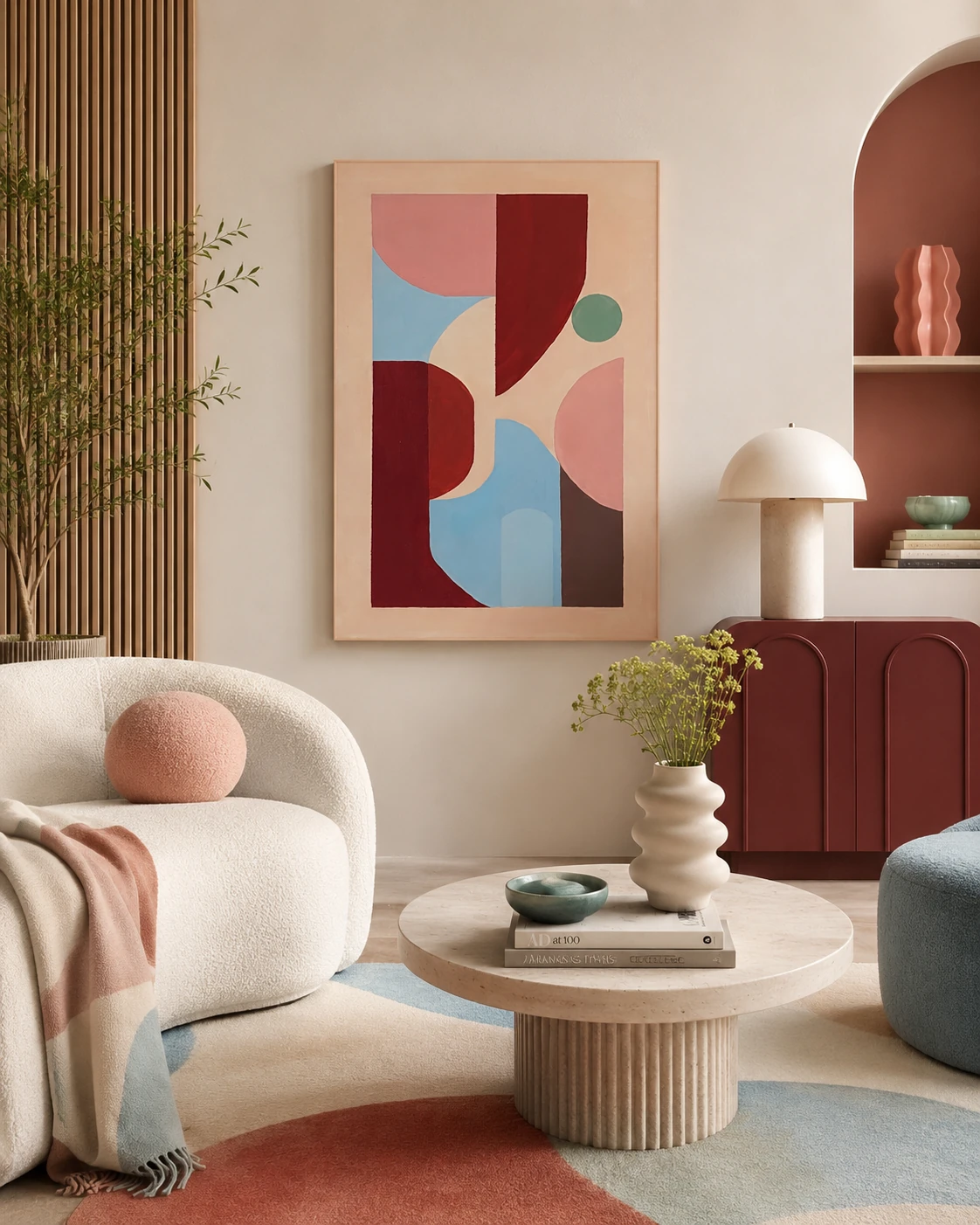 Geometry shown in an interior visualisation