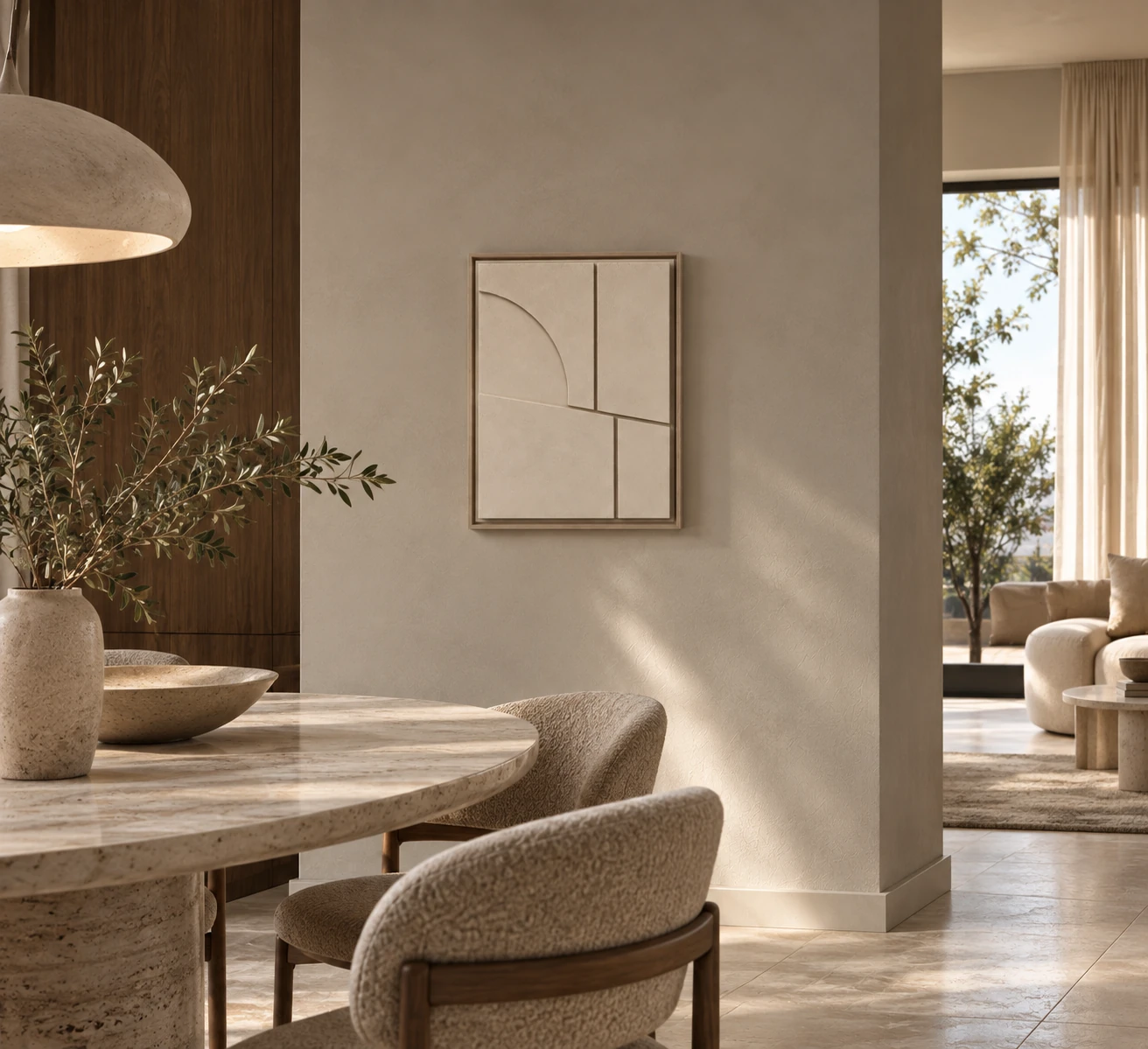 Architecture shown in an interior visualisation